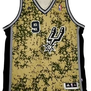 Adidas NBA Authentic Tony Parker Spurs Digi-Camo Jersey